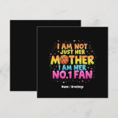 私はただの母親じゃない、娘のナンバーワンファンなの 招待状 (正面/裏面)