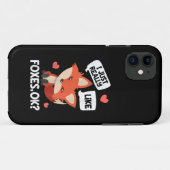 私はただキツネが好きなの、分かるでしょ きつネタ好きのための面白いデザイン Case-Mate iPhoneケース (裏面(横))