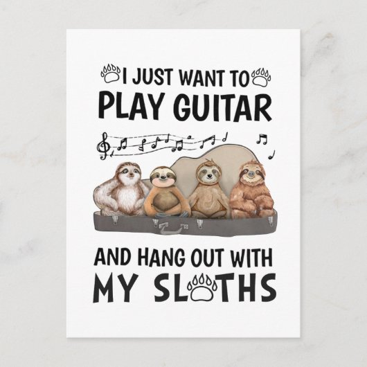 私はただギターシャ遊ツの可愛いナマズのユーモアがしたい ポストカード (正面)