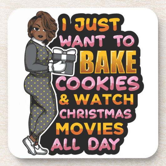 私はただクッキーを焼き、クリスマスモヴィを見たい コースター (正面)