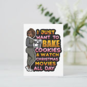 私はただクッキーを焼き、クリスマスモヴィを見たい ポストカード (スタンド正面)