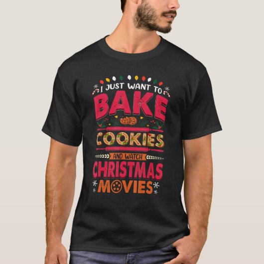 私はただクッキーを焼き、ベーカーやパンのために Tシャツ (正面)