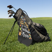 私はただクリスマスを物と見たい ゴルフタオル (グリーン)