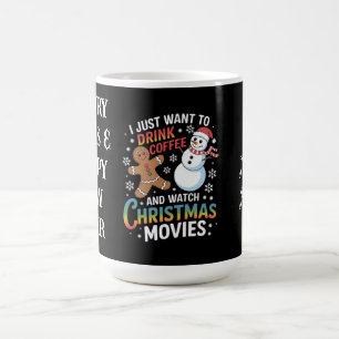 私はただクリスマス映画を観たコーヒーを飲みたい コーヒーマグカップ