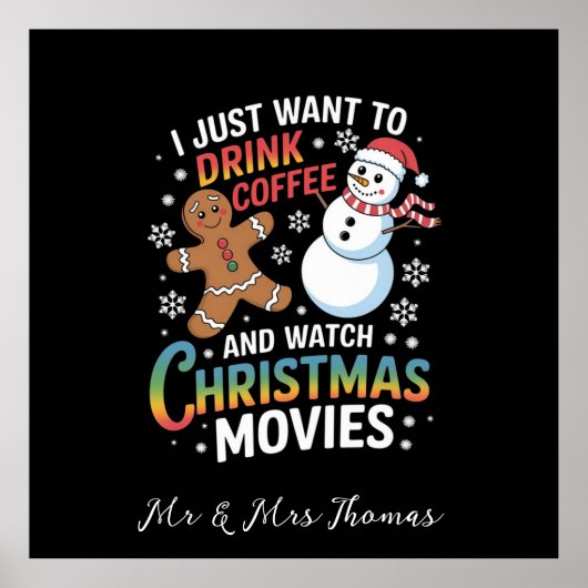 私はただクリスマス映画を観たコーヒーを飲みたい ポスター (正面)
