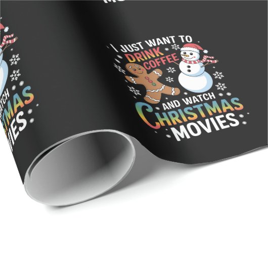 私はただクリスマス映画を観たコーヒーを飲みたい ラッピングペーパー (ロールコーナー)