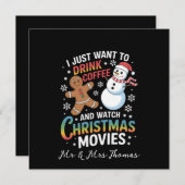 私はただクリスマス映画を観たコーヒーを飲みたい 招待状 (正面/裏面)
