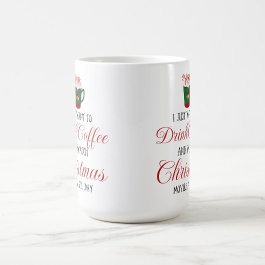私はただコーヒーを飲んでクリスマスを見たい コーヒーマグカップ (中央)