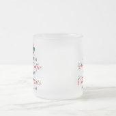 私はただコーヒーを飲んでクリスマスを見たい フロストグラスマグカップ (中央)