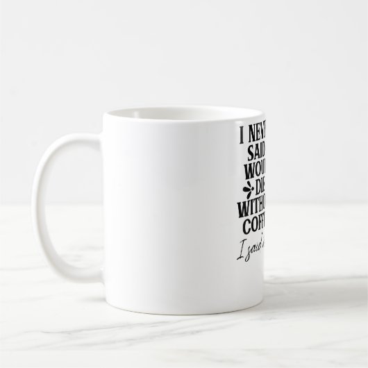 私はただコーヒーを飲んで犬を飼いたい面白い コーヒーマグカップ (左)