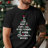 私はただビールを飲みたいクリスマスムービー Tシャツ