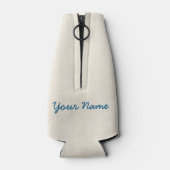 私はただビールを飲み、私のウィナーをペットしたい ボトルクーラー (裏面)