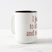 私はただワインと救助犬を飲みたい ツートーンマグカップ (正面左)