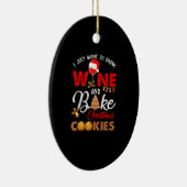 私はただワインを飲みたい |クリスマスクッキーを焼く セラミックオーナメント (右)
