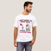 私はただワインを飲みたい Tシャツ (正面フル)