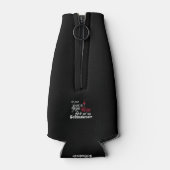 私はただワインを飲み、シュナウツァーの贈り物をペットしたい ボトルクーラー (裏面)