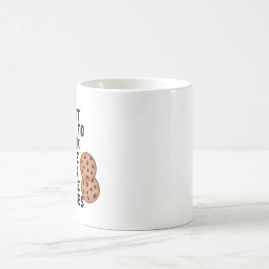 私はただワインを飲んでクッキーを焼きたいだけだ コーヒーマグカップ (中央)