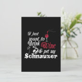 私はただワインを飲んでシュナウザーをなでたいだけだ サンキューカード (スタンド正面)