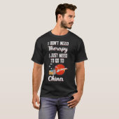 私はただ中国に行く Tシャツ (正面フル)