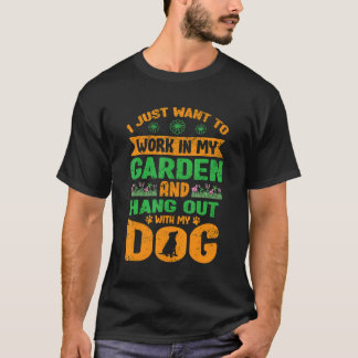 私はただ庭で働いて一緒に過つるごしたい Tシャツ