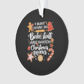 私はただ物と映画を見たい オーナメント (正面)