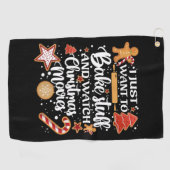 私はただ物と映画を見たい ゴルフタオル (横)