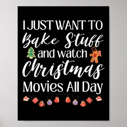 私はただ物を焼いてクリスマスを見たい ポスター (正面)