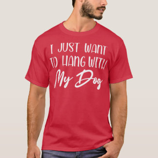 私はただ犬つるのシャツの犬愛母ママパパ Tシャツ