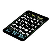 私はただ犬を全部欲しい マグネット (左側)