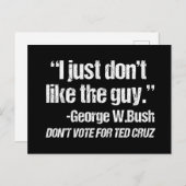 私はただ男が好きではない – おもしろいアンチテッド・クルス ポストカード (正面/裏面)