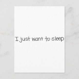 私はただ眠りたい ポストカード