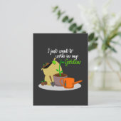 私はただ私の庭で働きたい引用文ことわざ ポストカード (スタンド正面)