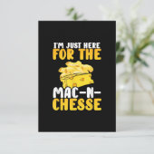 私はたった今、Macとチーズ感謝祭の晩餐会 出欠カード (スタンド正面)