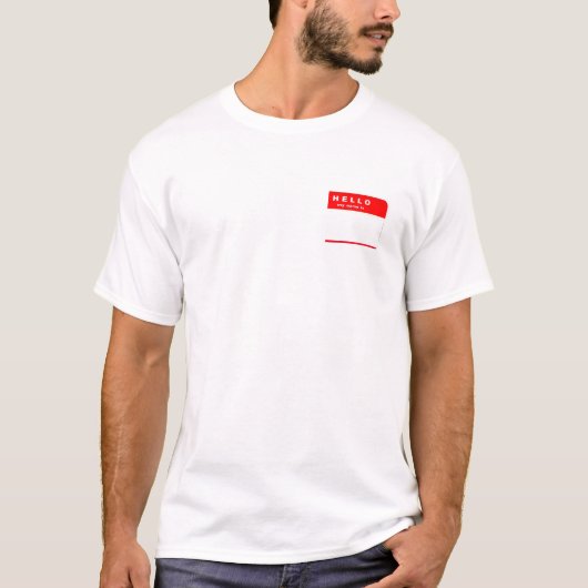 私はだれですか。 Tシャツ (正面)