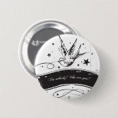 "私はだれもではないです。 だれですか。" 缶バッジ (正面&裏面)