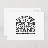 私はちょうどここに、譲歩スタンドのためにいる ポストカード (正面/裏面)