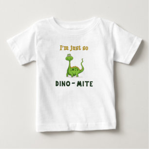 私はちょうどそうディーノダニです! 幼児のTシャツ ベビーTシャツ