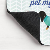 私はちょうどコーヒーを飲み及びかわいがり私のウインナーをたいと思います(青い) マウスパッド (コーナー)