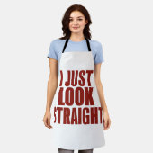 私はちょうどストレートLGBTのゲイレズビアンプライド月を見る エプロン (着用した状態)