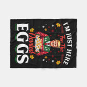 私はちょうどデベイル卵のトランプChrのためにおもしろいここにいる フリースブランケット (正面(横))