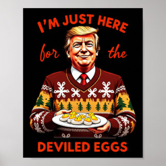 私はちょうどデベイル卵のトランプChrのためにおもしろいここにいる ポスター