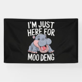 私はちょうどトウかわいいモーベビーヒッポのためにここにいる 横断幕 (横)