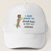 私はちょうどビールを飲み及び私のウインナーをかわいがりたいと思います キャップ (正面)