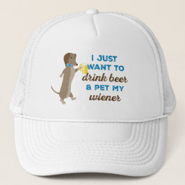私はちょうどビールを飲み及び私のウインナーをかわいがりたいと思います キャップ
