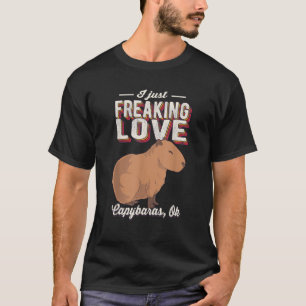 私はちょうどフレックラブキャピバラOk動物ヴィンテージR Tシャツ