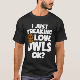 私はちょうどフレックラブフクロウOKかわいいフクロウフード付きスウェットシャツ女性 Tシャツ