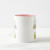 私はちょうどボースかわいい幽霊ハロウィーンのためにここにいる ツートーンマグカップ (中央)