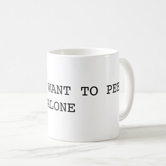 私はちょうどマグだけ小便をしたいと思います コーヒーマグカップ (正面右)