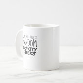 私はちょうどランダムな重力チェック不器用にトリップしない コーヒーマグカップ (正面左)