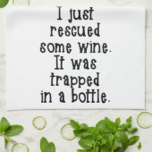 私はちょうどワインの台所タオルを救助しました キッチンタオル (折り畳み)